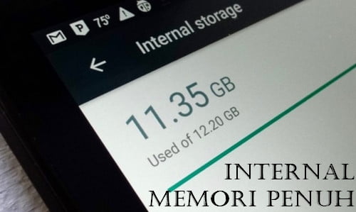 cara mengatasi memori internal penuh pada android tanpa root