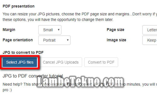 Cara Merubah jpg ke pdf